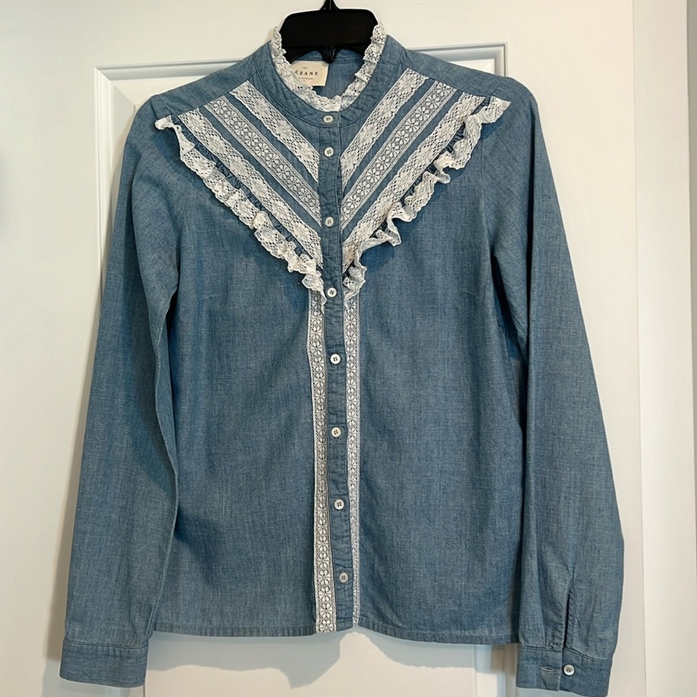 Sézane chambray shirt